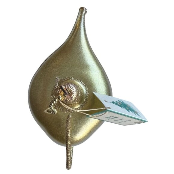 Soffiera De Carlini Blown Glass Genie Lamp Christmas Ornament 1990s Collectible - Picture 4 of 7